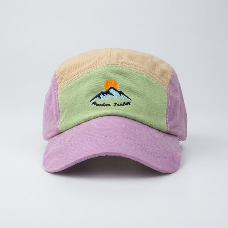 Modern Sunset Mountain 5-Panel Camp Cap