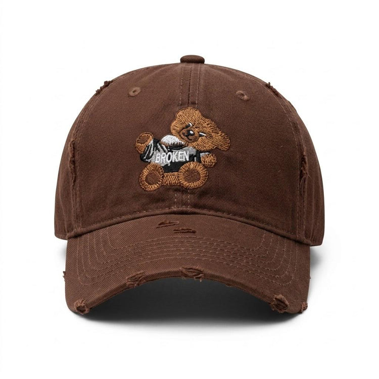 Broken Teddy Bear Vintage Distressed Cap